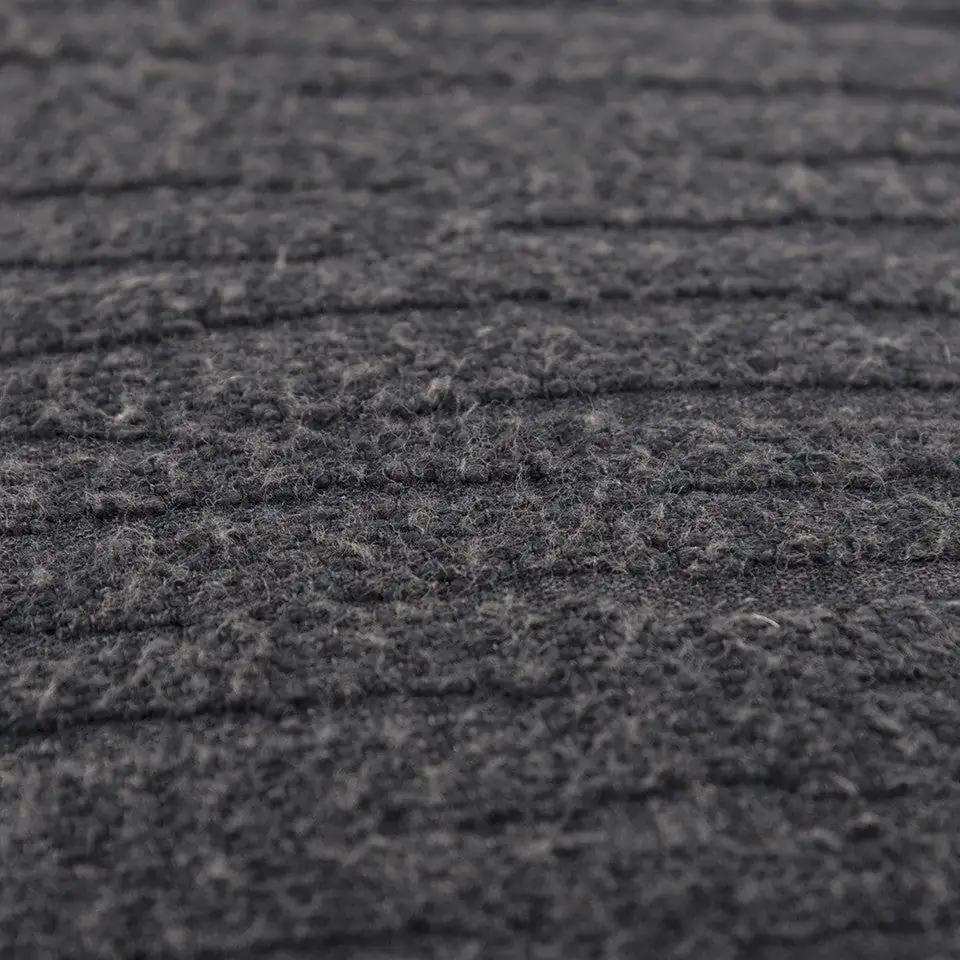 Black Solid Tonal Abstract Stripe Throw Pillow - Homeroots - Flyclothing LLC