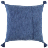 Navy Solid Tonal Abstract Stripe Throw Pillow - Homeroots - Flyclothing LLC