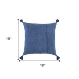 Navy Solid Tonal Abstract Stripe Throw Pillow - Homeroots - Flyclothing LLC