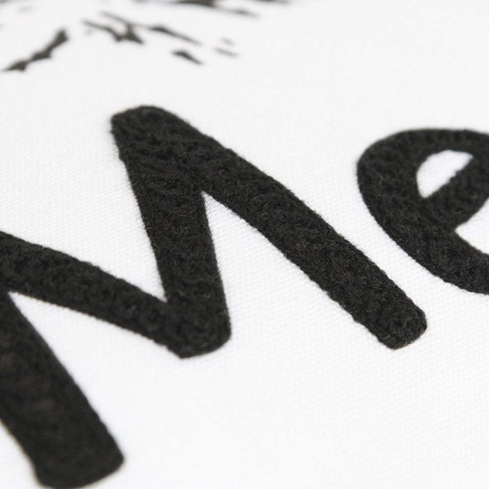 Black and White Live Love Meow Throw Pillow - Homeroots - Flyclothing LLC