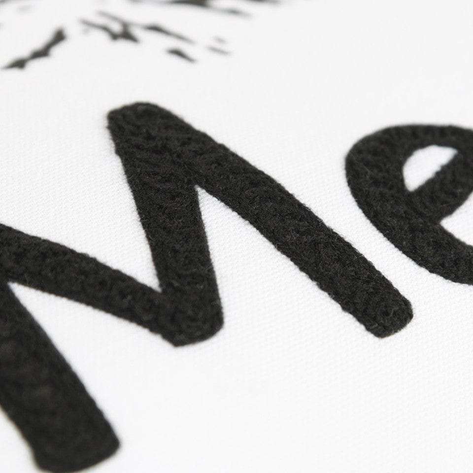 Black and White Live Love Meow Throw Pillow - Homeroots - Flyclothing LLC