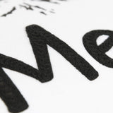 Black and White Live Love Meow Throw Pillow - Homeroots