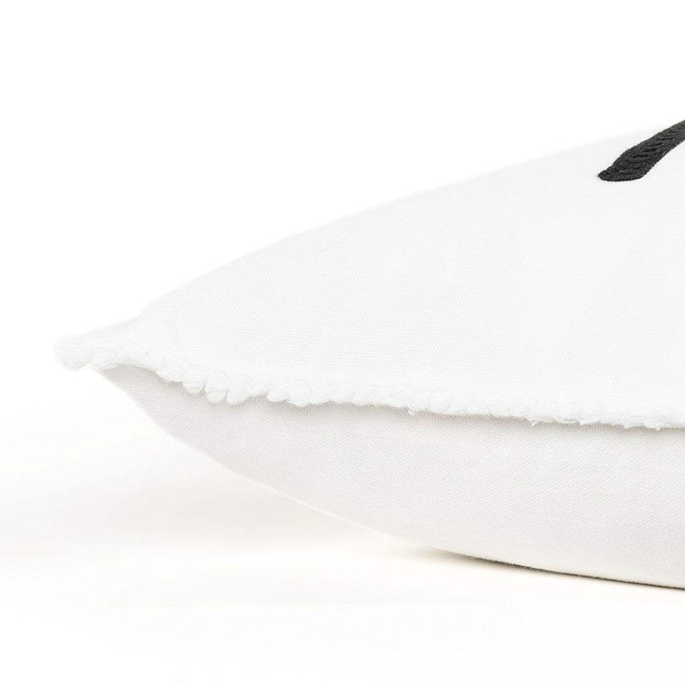 Black and White Live Love Meow Throw Pillow - Homeroots - Flyclothing LLC