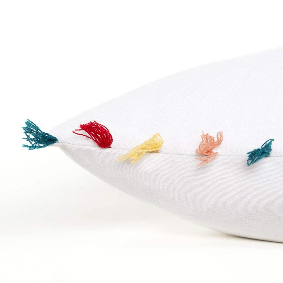 White Chicken Love Modern Throw Pillow - Homeroots - Flyclothing LLC