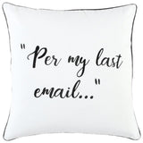 white 20" x 20" Poly Filled Pillow - Homeroots - Flyclothing LLC