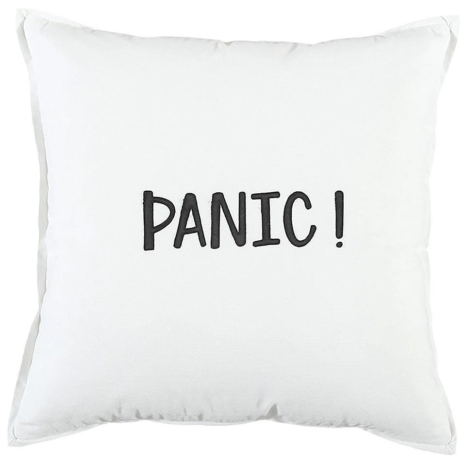 Black and White Flagship Message Throw Pillow - Homeroots