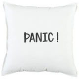 Black and White Flagship Message Throw Pillow - Homeroots