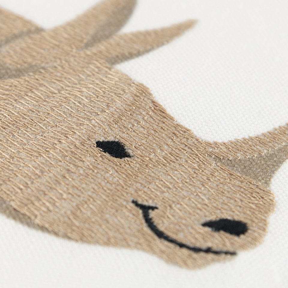 White Beige Chubby Unicorn Throw Pillow - Homeroots - Flyclothing LLC