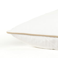 White Beige Chubby Unicorn Throw Pillow