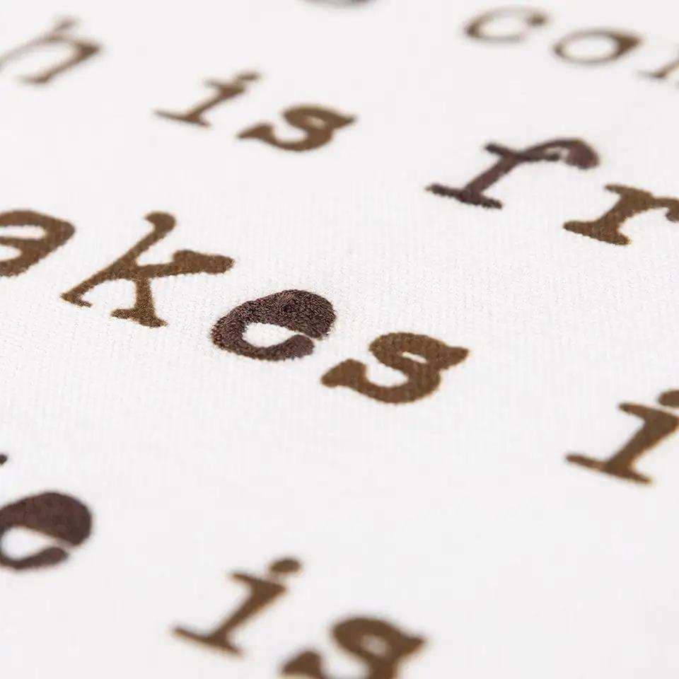 Brown and White Chocolate Is A Salad Throw Pillow - Homeroots - Flyclothing LLC