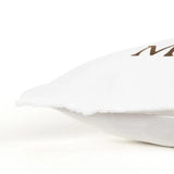 Brown and White Get Off My Nuts Modern Throw Pillow - Homeroots
