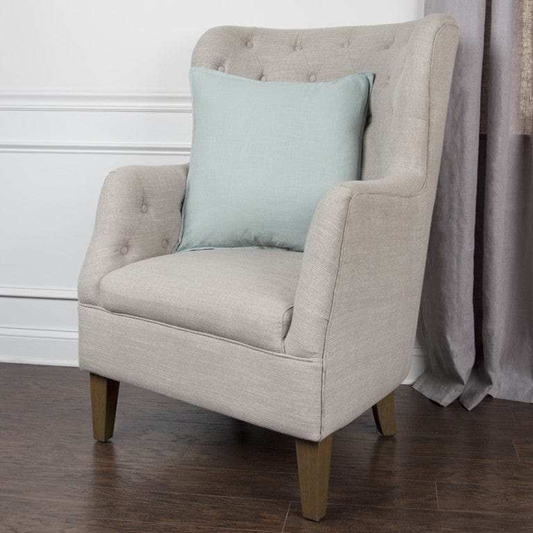 Blue Solid Light Textured Modern Throw Pillow - Homeroots - Flyclothing LLC