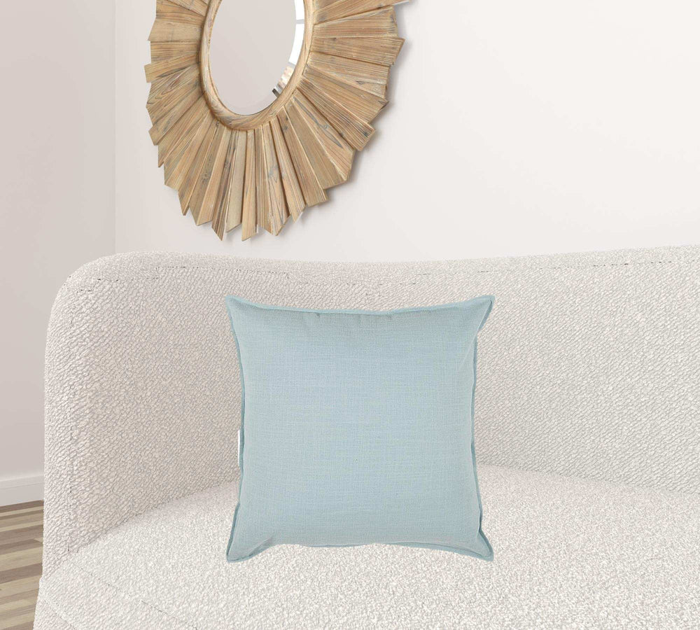 Blue Solid Light Textured Modern Throw Pillow - Homeroots - Flyclothing LLC