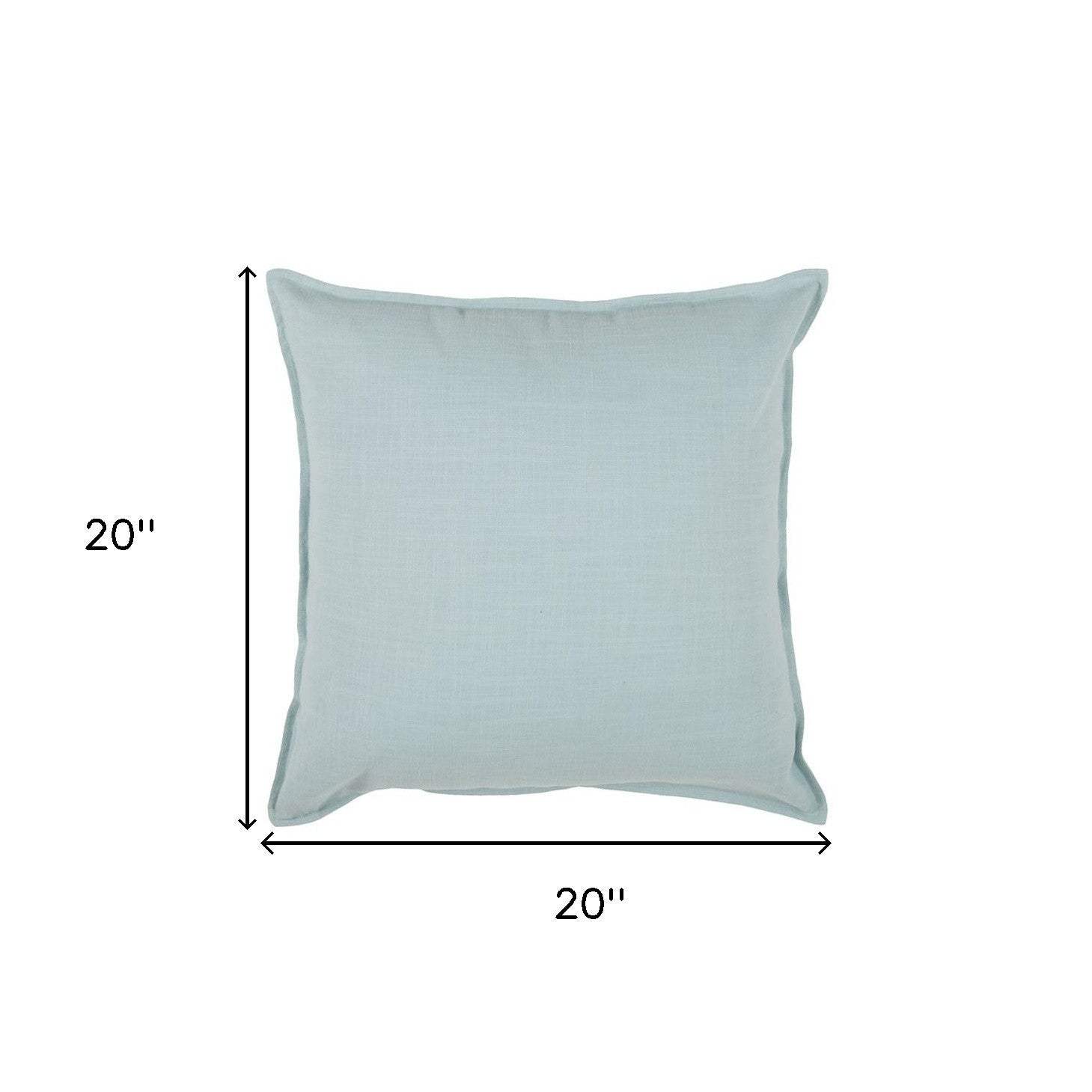 Blue Solid Light Textured Modern Throw Pillow - Homeroots - Flyclothing LLC