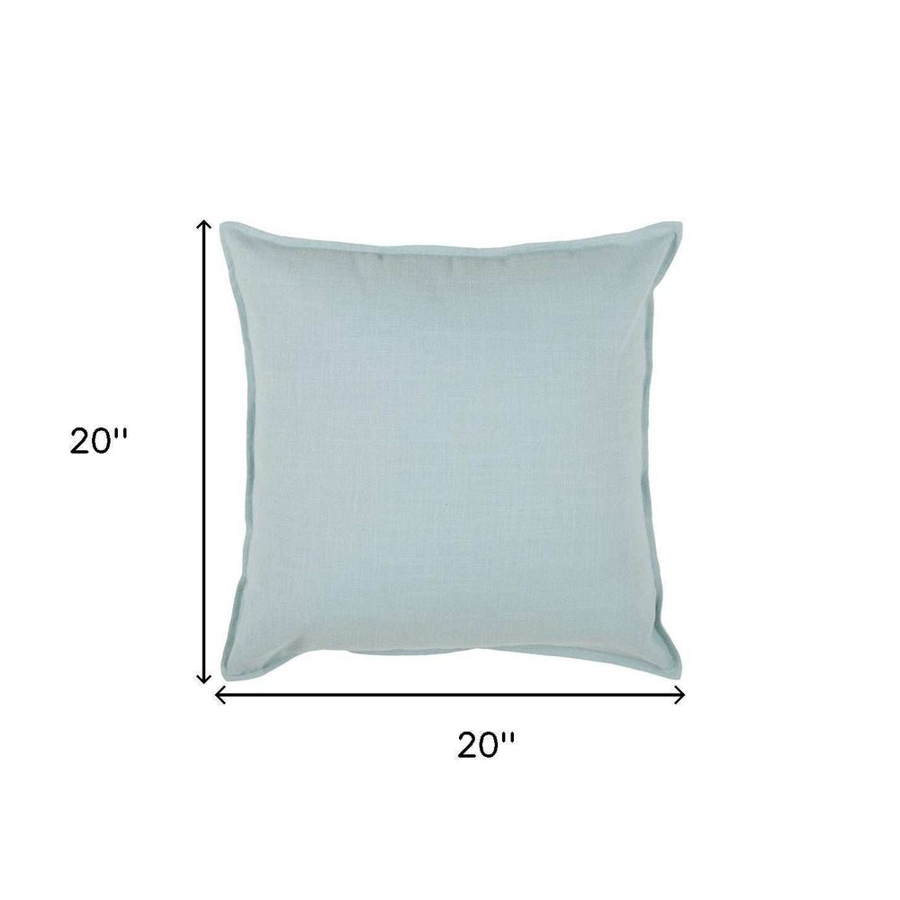 Blue Solid Light Textured Modern Throw Pillow - Homeroots - Flyclothing LLC