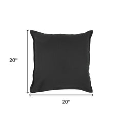 Black Solid Light Textured Modern Throw Pillow
