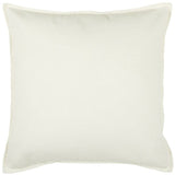 Ivory Solid Light Textured Modern Throw Pillow - Homeroots