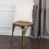 Ivory Solid Light Textured Modern Throw Pillow - Homeroots - Flyclothing LLC