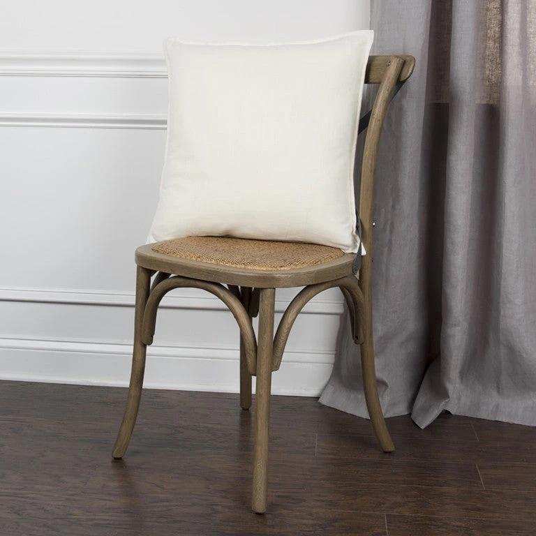 Ivory Solid Light Textured Modern Throw Pillow - Homeroots - Flyclothing LLC