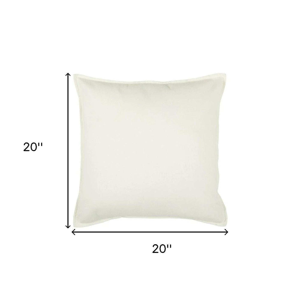 Ivory Solid Light Textured Modern Throw Pillow - Homeroots - Flyclothing LLC