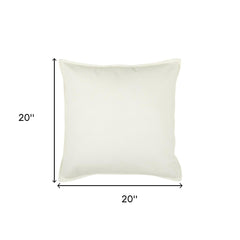 Ivory Solid Light Textured Modern Throw Pillow - Homeroots