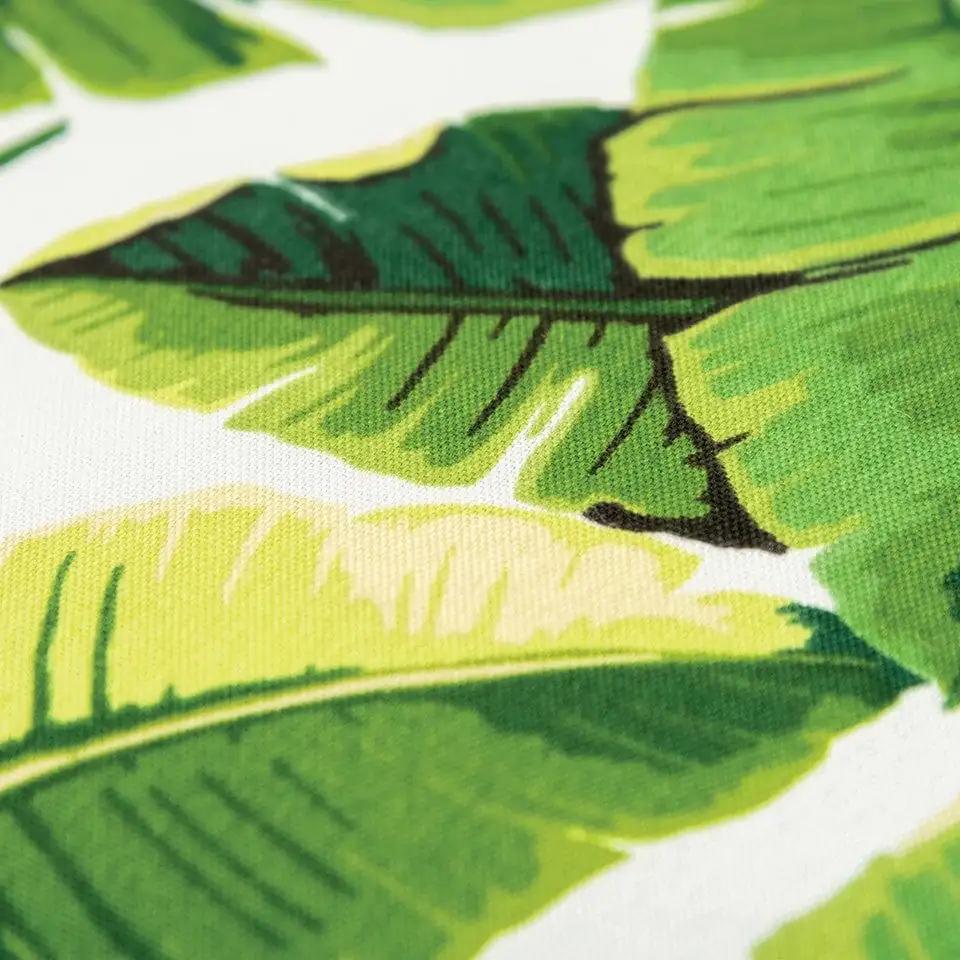 22" Green and White Tropical Indoor Outdoor Throw Pillow - Homeroots