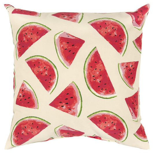 Set of Two 22" X 22" Red Indoor Outdoor Throw Pillow Cover & Insert - Homeroots