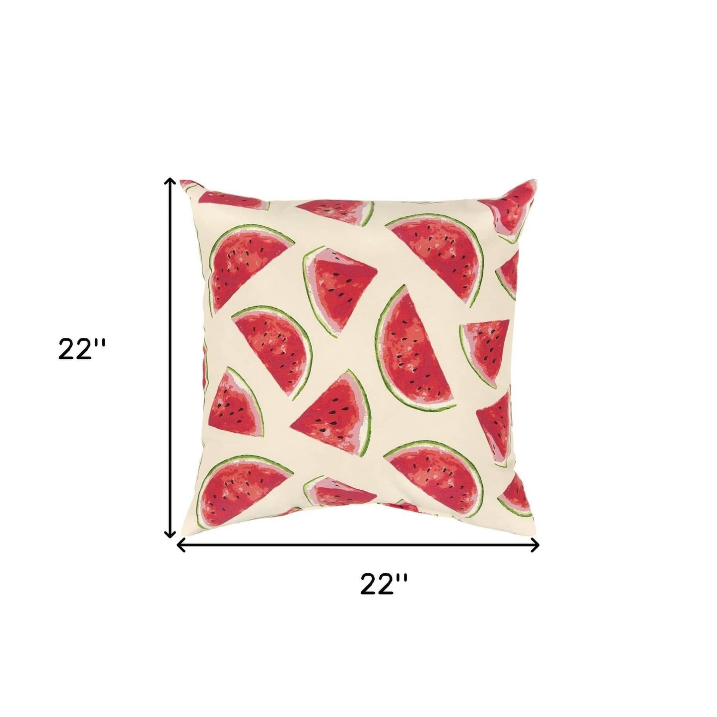 Set of Two 22" X 22" Red Indoor Outdoor Throw Pillow Cover & Insert - Homeroots - Flyclothing LLC