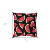 Set of Two 22" X 22" Red Indoor Outdoor Throw Pillow Cover & Insert - Homeroots - Flyclothing LLC
