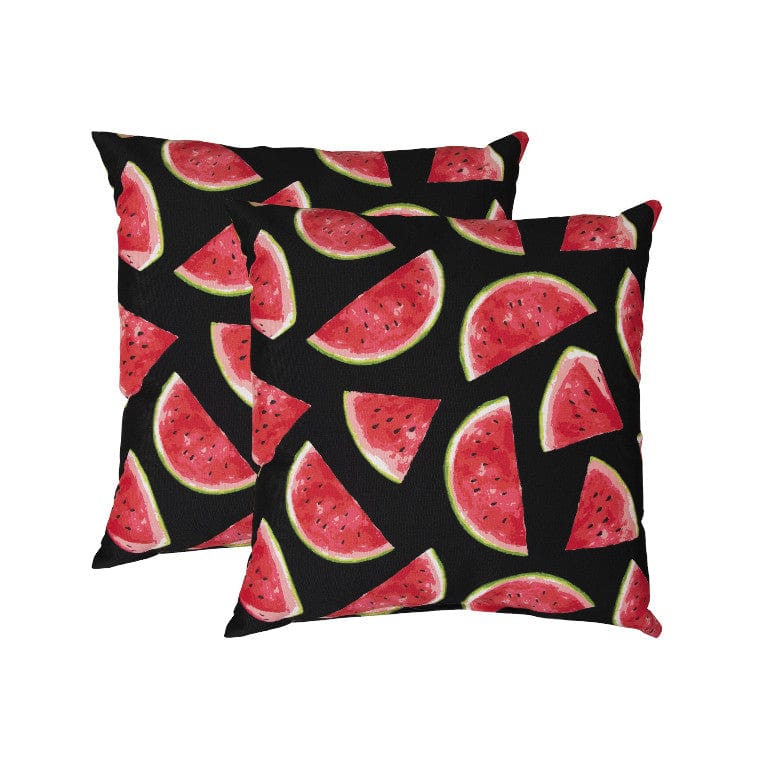 Set of Two 22" X 22" Red Indoor Outdoor Throw Pillow Cover & Insert - Homeroots - Flyclothing LLC