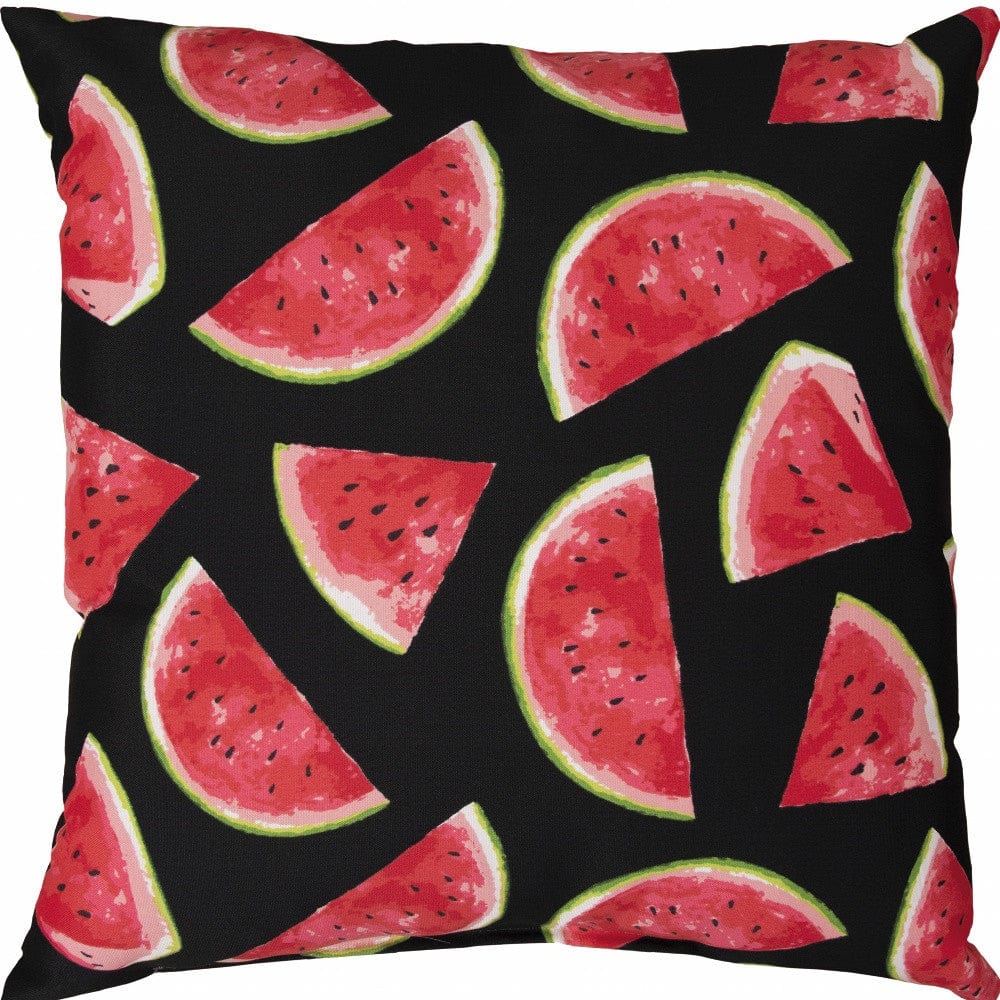 Set of Two 22" X 22" Red Indoor Outdoor Throw Pillow Cover & Insert - Homeroots