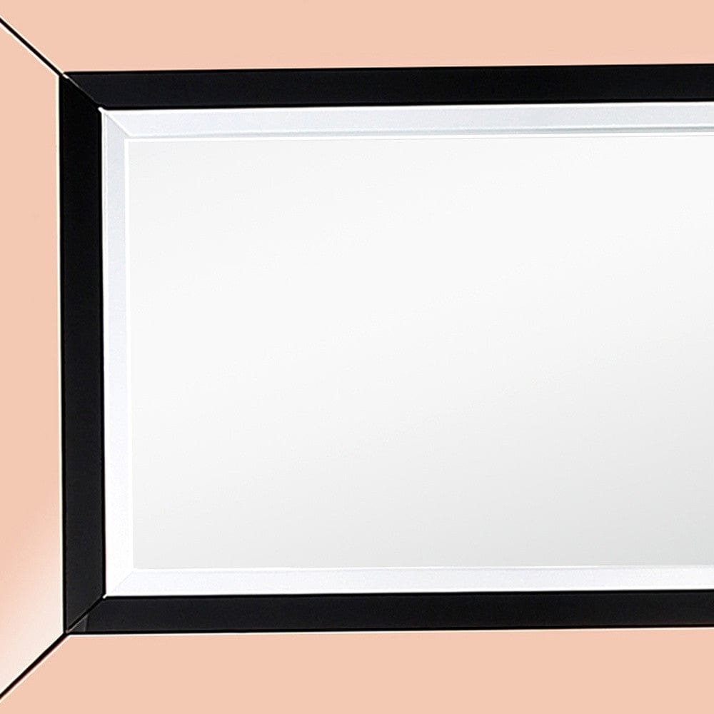 26" Rose Gold Wood Framed Accent Mirror - Homeroots