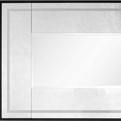 32" Silver Wood Framed Accent Mirror - Homeroots