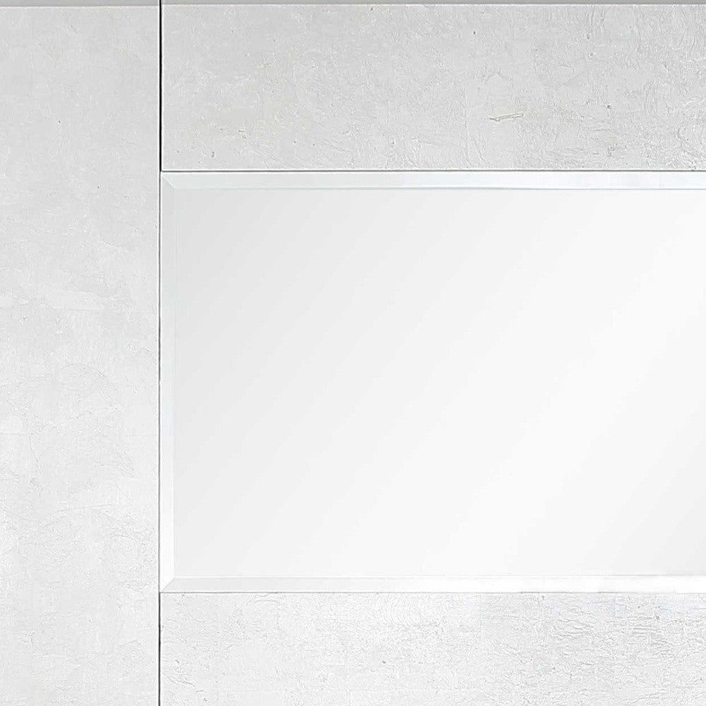 32" Silver Wood Framed Accent Mirror - Homeroots