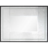 32" Silver Wood Framed Accent Mirror - Homeroots