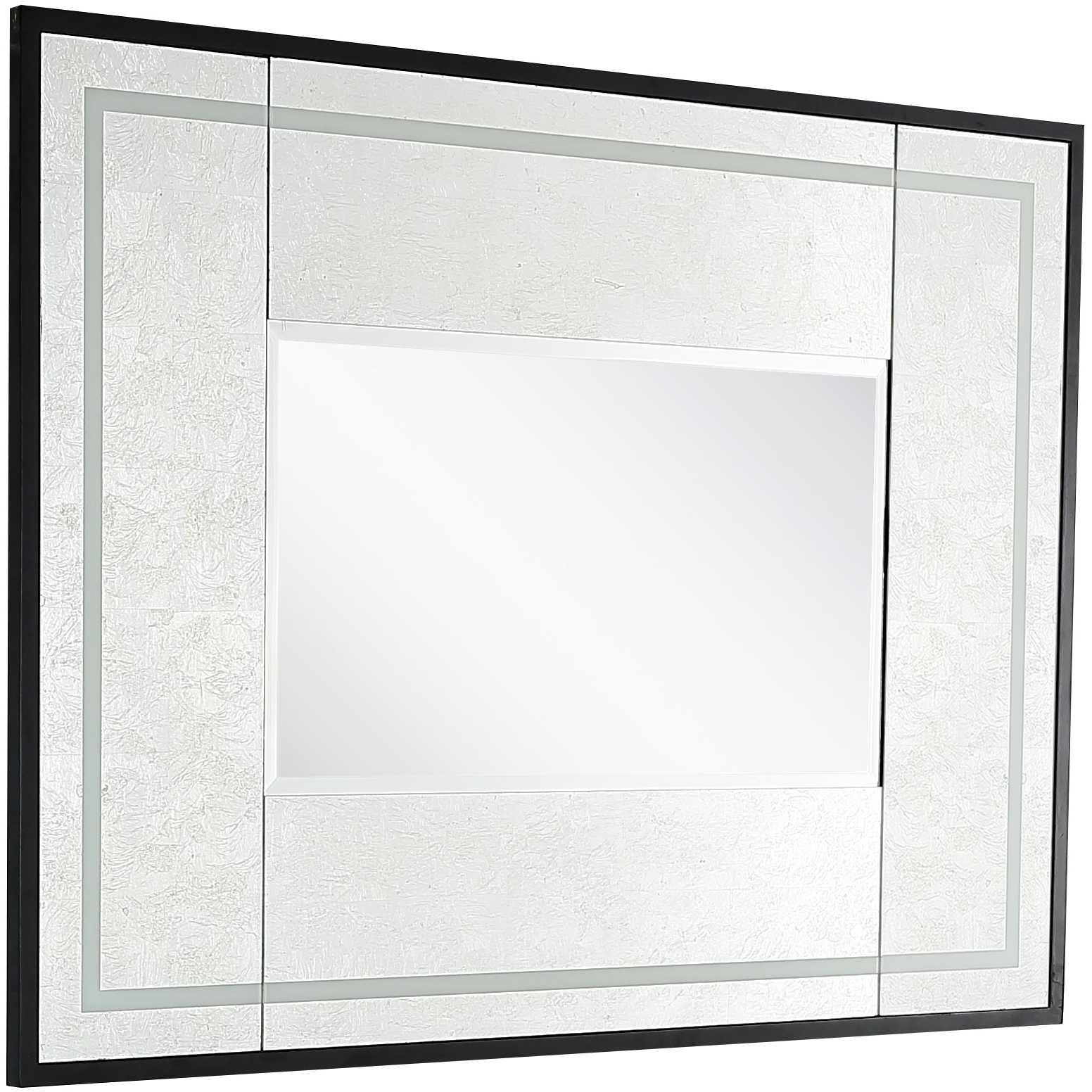 32" Silver Wood Framed Accent Mirror - Homeroots
