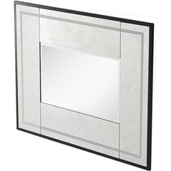 32" Silver Wood Framed Accent Mirror - Homeroots