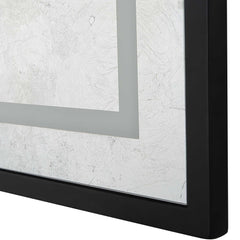 32" Silver Wood Framed Accent Mirror - Homeroots