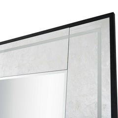32" Silver Wood Framed Accent Mirror - Homeroots