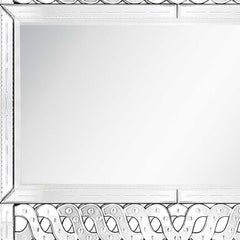 32" Clear Wood Framed Accent Mirror - Homeroots