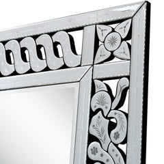32" Clear Wood Framed Accent Mirror - Homeroots