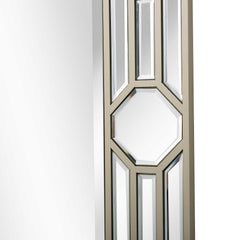 35" Champagne Accent Wood Framed Mirror - Homeroots