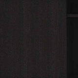 59" Black Open shelving TV Stand - Homeroots