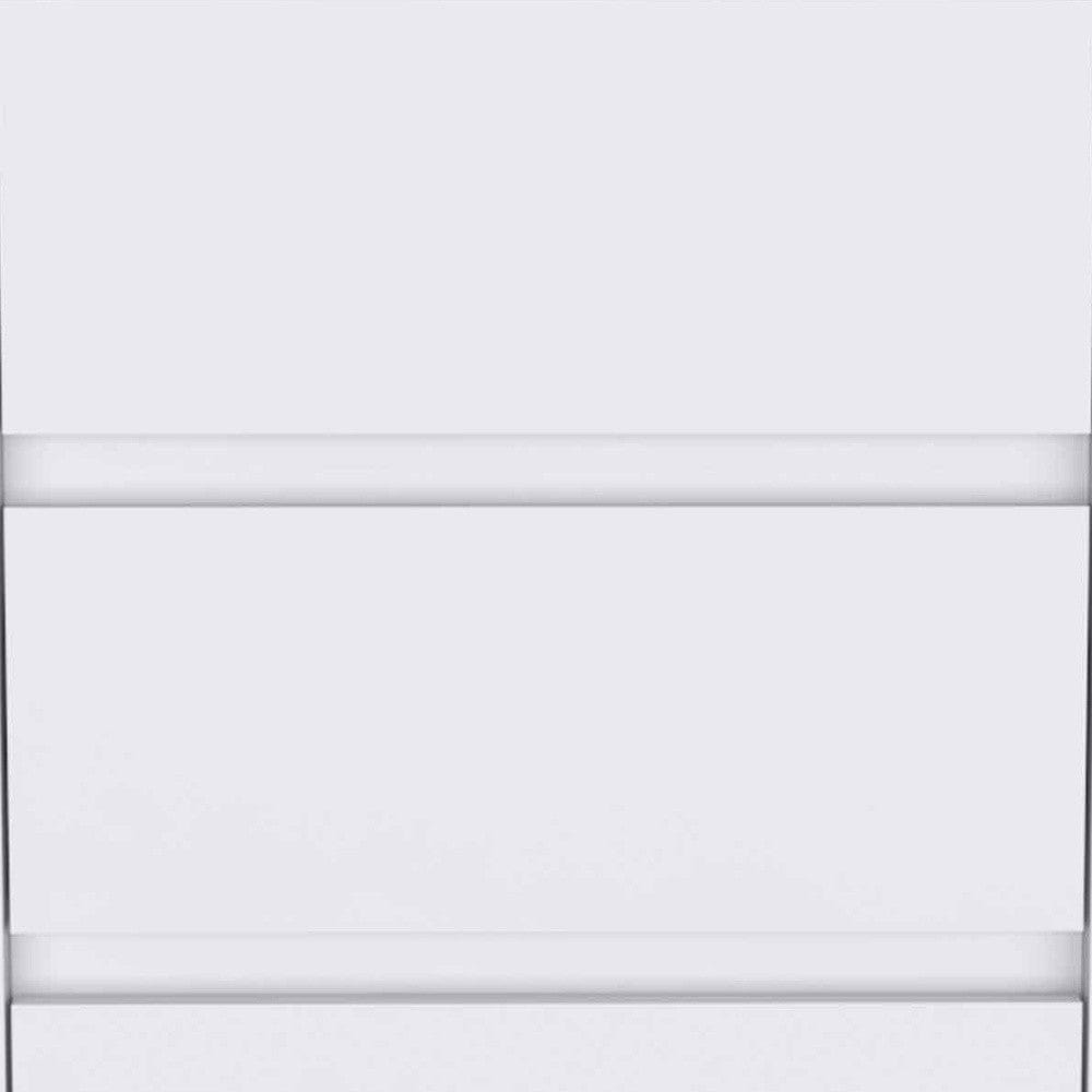 18" White Three Drawer Rolling Cabinet - Homeroots - Flyclothing LLC