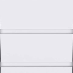 18" White Three Drawer Rolling Cabinet