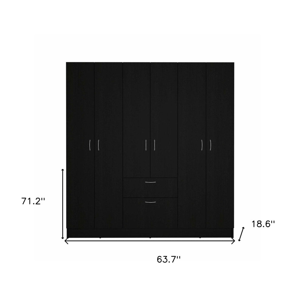 71" Black and White Single Drawer Combo Dresser - Homeroots - Flyclothing LLC