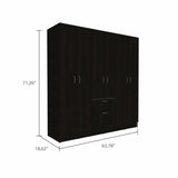 71" Black and White Single Drawer Combo Dresser - Homeroots - Flyclothing LLC