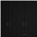 71" Black and White Single Drawer Combo Dresser - Homeroots - Flyclothing LLC
