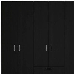 71" Black and White Single Drawer Combo Dresser - Homeroots