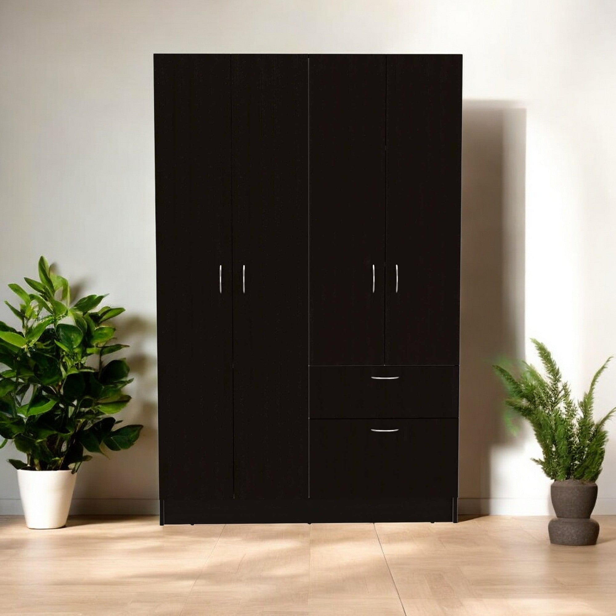 67" Black and White Single Drawer Combo Dresser - Homeroots - Flyclothing LLC